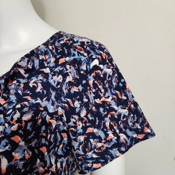 A.n.a navy‎ blue blouse size small - Picture 5 of 11